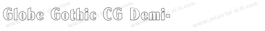 Globe Gothic CG Demi字体转换
